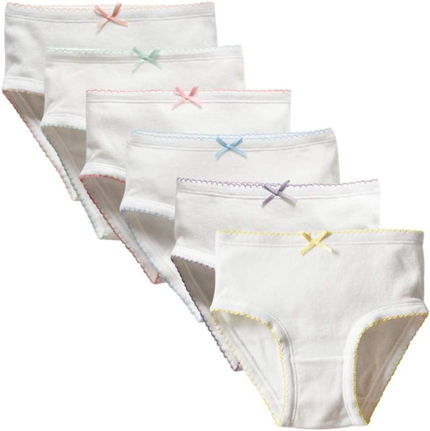 Girls' Underwear Soft Cotton 6-8 Pack