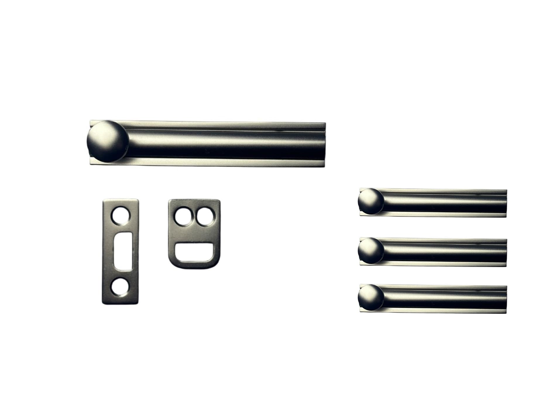 Solid Brass Surface Bolts - 3" Matte Black -28