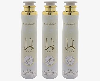 Arabian Air Freshener Bundle (3 x 300ml) Dubai, Luxury Scent, Long Lasting Fragrance (3 x Yara Moi)