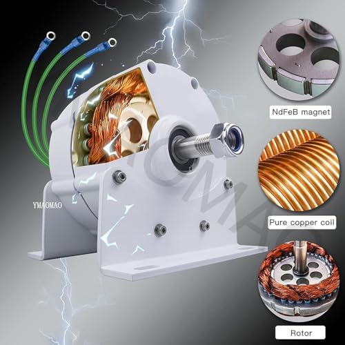 12000W Gearless Permanent Magnet Generator - 12V/24V/48V/120V/220V, Free Energy Motor for Wind & Water Turbines, High Efficiency, Eco-Friendly Power Solution