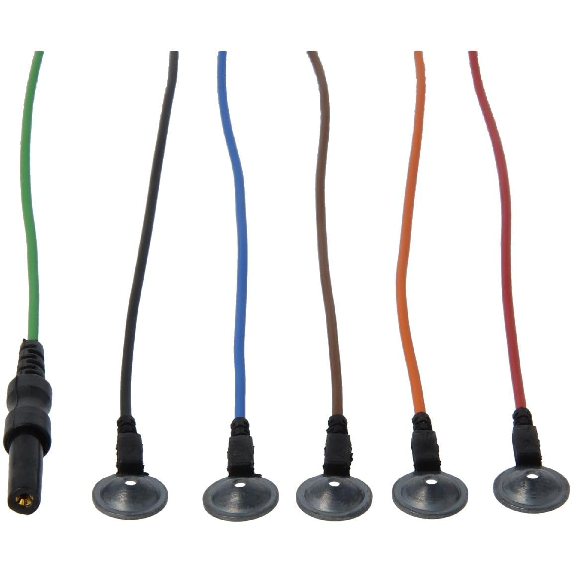 Electrode Cupule 10mm Argent EEG Sommeil - capteur Neurofeedback - 10 couleurs (150cm)