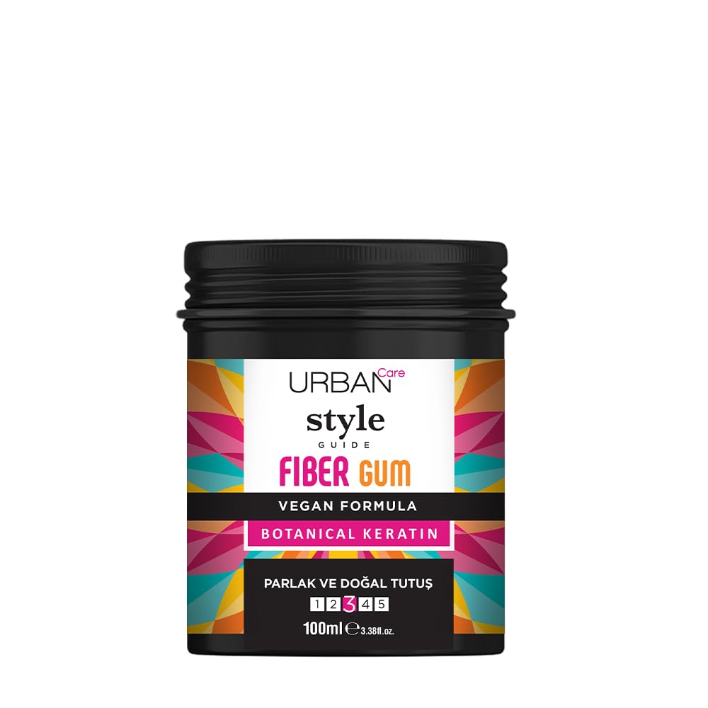 URBAN Care Style Guide Parlak Görünüm Sağlayan Fiber Gum- Doğal Tutuş- Saç Sakızı-100ml