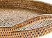 KOUBOO La Jolla Rattan Serving and Display Tray with Handles, Hosting, Party and Ottoman Tray for Tea, Living Room