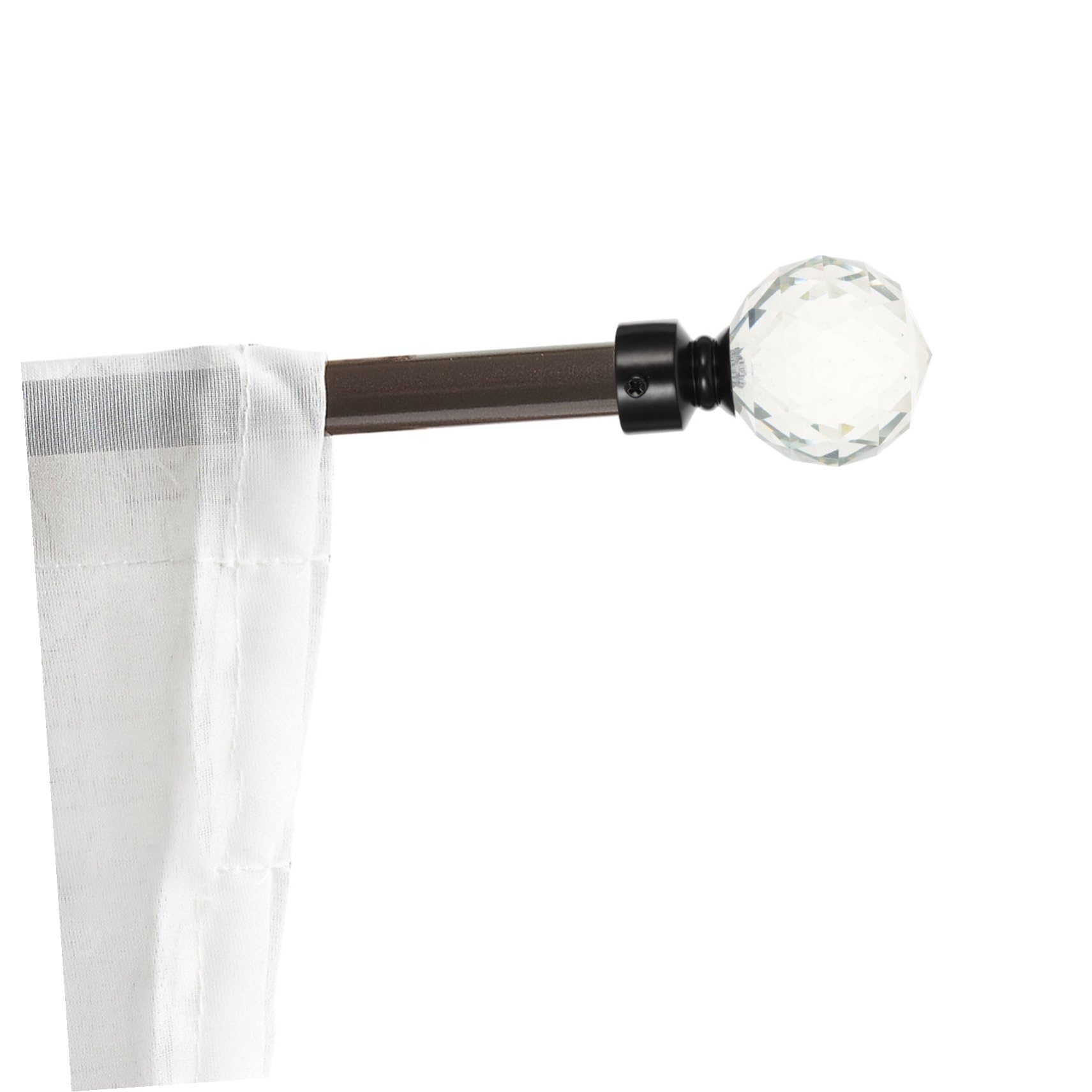 Embouts de Tringle à Rideaux en Fer Noir Lot de 2 Pièces Accessoires Décoratifs Style Simple et Rétro pour Chambre à Coucher et Décoration Intérieure