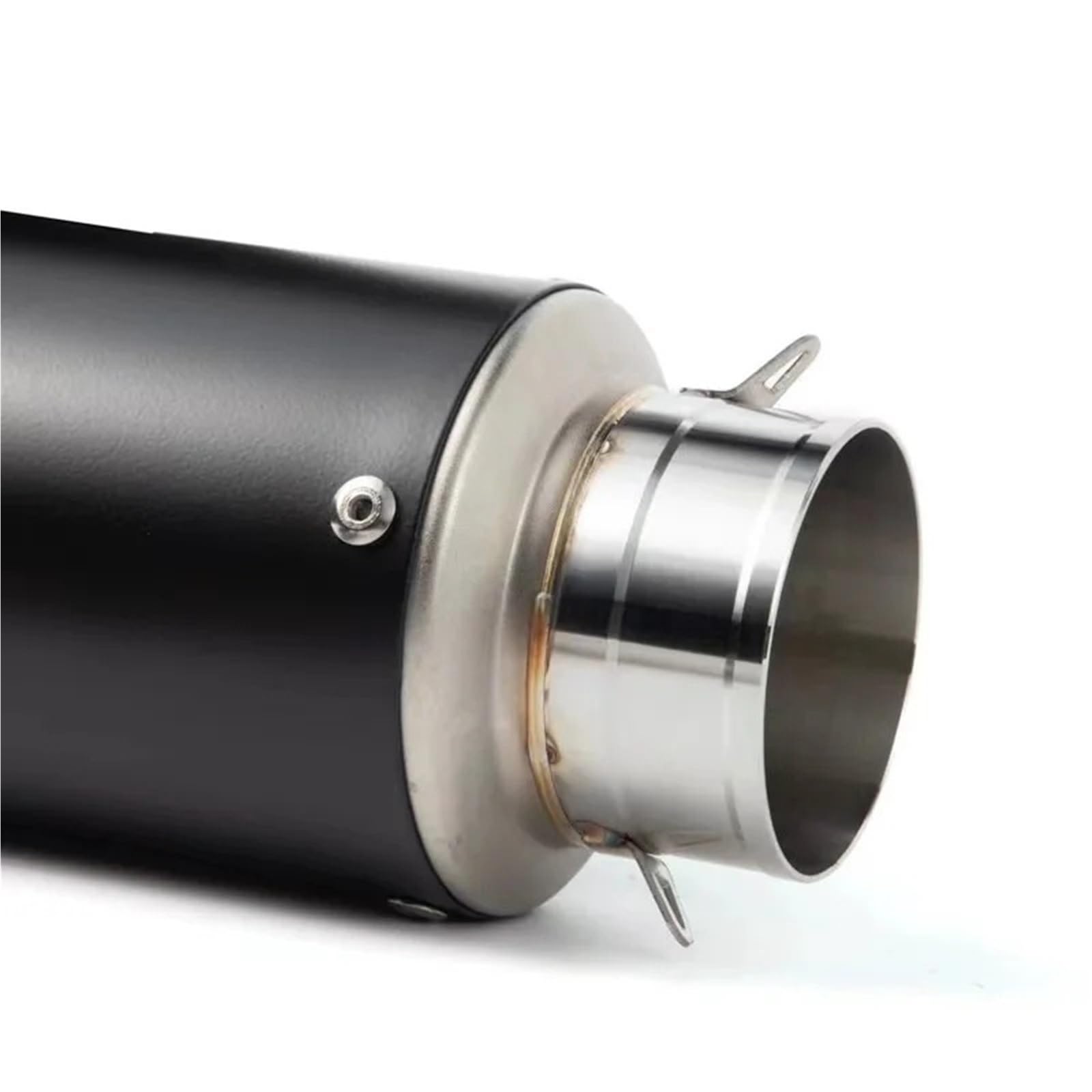 Motocyklowe tłumiki końcowe 60mm motocyklowy tłumik wydechowy lutowany węglem z DB Killer fit S1000RR/M R6 R11 CBR650 CBR1000R MT09 ZX10R H2(E Stainless steel)