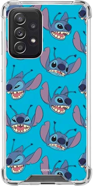 Skinit Clear Phone Case Compatible with Galaxy A52 5G - Officially Licensed Disney Lilo and Stitch Stitch and Angel Design
