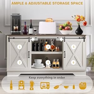 Farmhousecoffeebarcabinet60winebarcabinetwithadjustableshelvesslidingbarndoorsideboardbuffetcabinet31tallwoodcupboardliquorpantryforkitchendiningroomlivingroom Urban Country Home Decor Farmhouse coffee bar cabinet 60 wine bar cabinet with adjustable shelves sliding barn door sideboard buffet cabinet 31 tall wood cupboard liquor pantry for kitchendining roomliving room urban country home decor