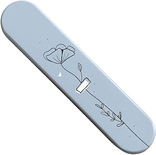 Odernichtoderdoch Stiftebox klein Mohnblume - Metall-Etui für Stifte mit Wildblumen-Motiv - Maße 17,5 x 3,5 x 1,8 cm, Min...