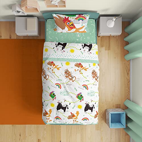 Listado de Ropa de cama infantil que puedes comprar esta semana. 41 LA GRANJA DE ZENÓN Juego Sábanas Individual/Twin Size, 3 Piezas Sábana Superior + Sábana Ajustable + Funda |Juego Set Ropa Cama Infantil Niños y Niñas