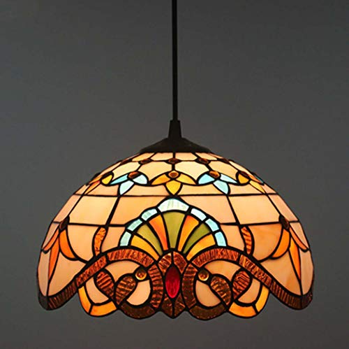 Pendentif éclairage rétro Baroque en verre d'art haut de gamme