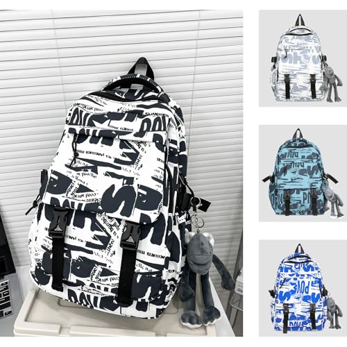 Teclado Fashion Backpack with Cute Accessory 16.5 Inch Bookbags Laptop Bag Casual Lightweight Travel Daypacks (1)3