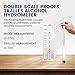 Hydrometer Alcohol Meter Kit, Hydrometer Alcohol 0-200 Proof & Tralle with Hydrometer Test Jar, Alcohol Proof Tester Hydrometer, Alcohol Tester for Liquor, Distilling Moonshine Alcoholmeter