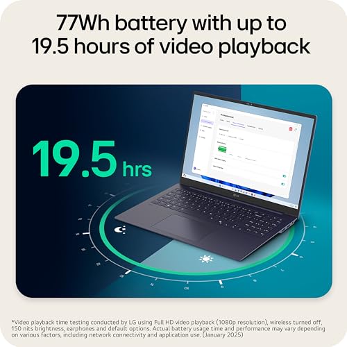 LG gram Pro 16-inch Lightweight Laptop Computer, Intel Evo Edition Powered by Intel Core Ultra7 255H Processor, Windows 11 Home, 32GB RAM, 1TB SSD - Metal Blue - image 4