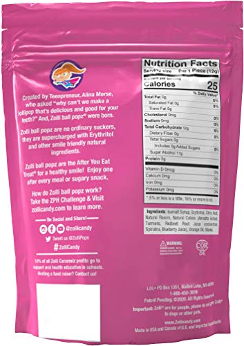 Zollipops The Clean Teeth Pops, Anti Cavity Lollipops, Ball Popz, 5.2 oz (Packaging May Vary) - Image 3