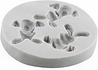Vista 4 de Molde de silicona de conejo de Pascua, orejas de conejo, moldes de fondant de chocolate para decoración de pasteles, decoración de cupcakes, pasta