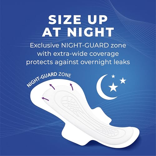 Image of Stayfree Ultra Thin Overnight Pads with Wings, For Women, Reliable Protection and Absorbency of Feminine Moisture, Leaks and Periods, 40 count - Pack of 3