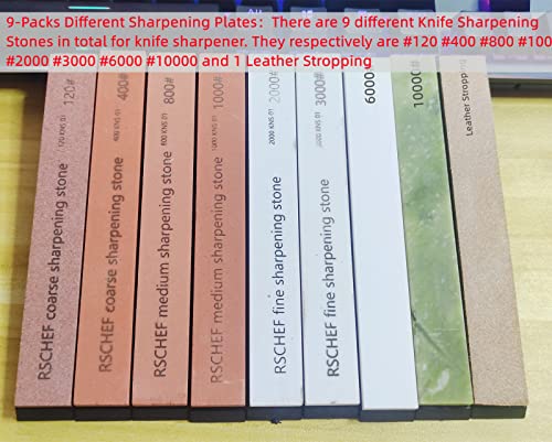 Tiweio 9 Packs Knife Sharpening Stones Set thumb #3
