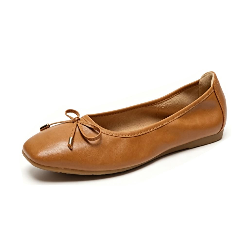 Ballerine da Donna Eleganti con Fiocco, Ballerine morbide in Similpelle, comode Classiche Scarpe Basse Slip-on per Lavoro, Tempo Libero, Feste e Matrimoni