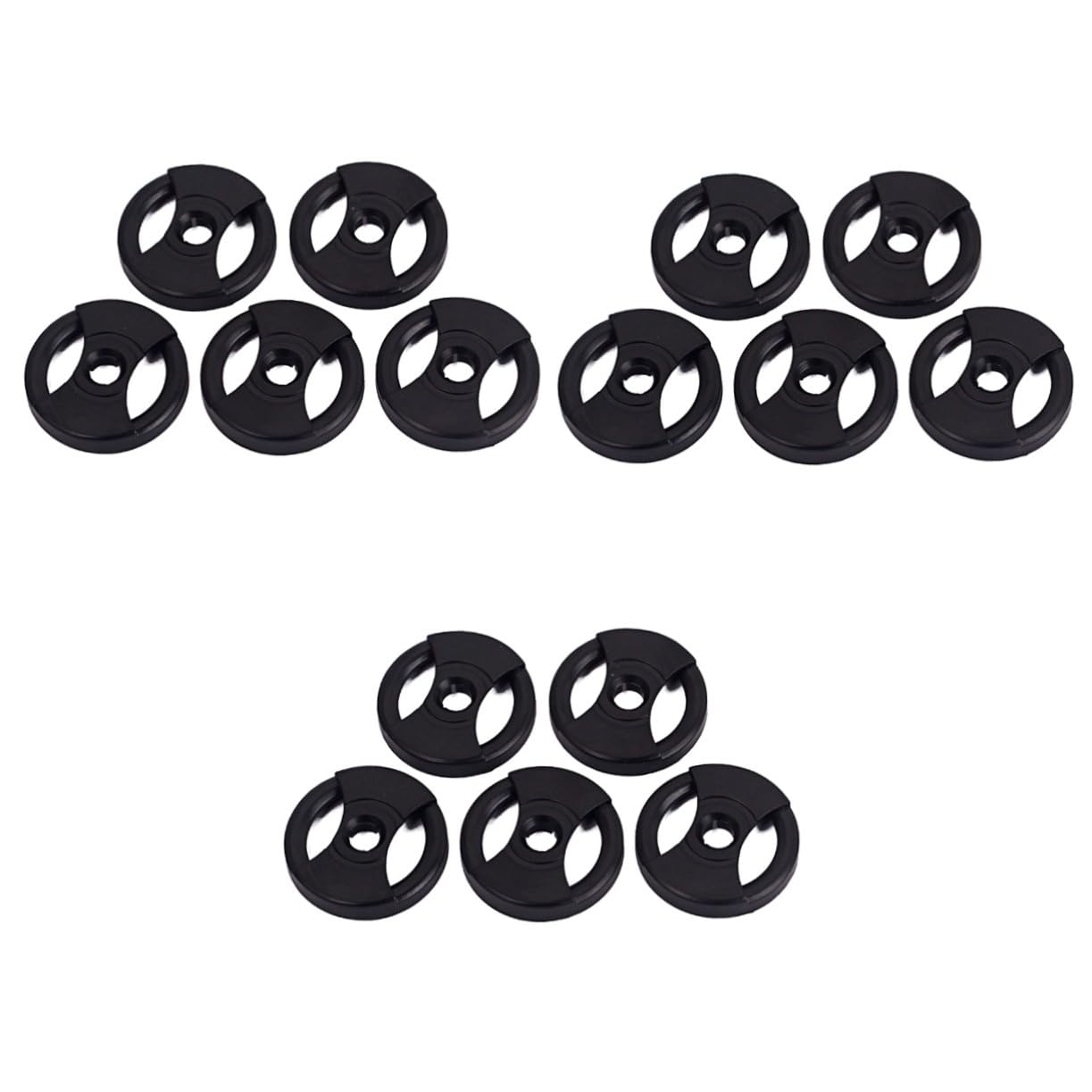15 Pezzi Adattatore per Dischi in Vinile Nero Accessori Ricambio Stabile per Giradischi Fonografo Materiale Durevole e Facile Usare