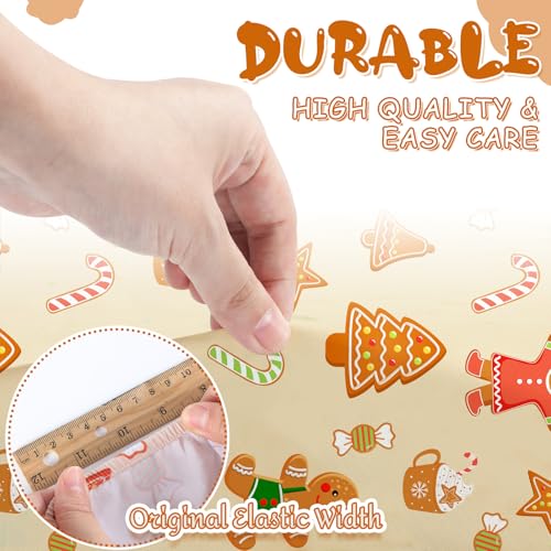 Image of Mindsoft 2 Pcs Christmas Crib Sheets Snowflake Gingerbread Man Style for Baby Boys Girls 52 x 28 x 8 Inches Soft Breathable Christmas Fitted Nursery Sheet for Standard Crib and Toddler Mattresses