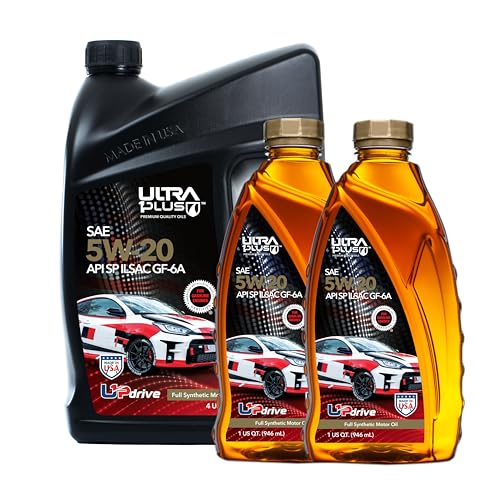 ULTRA 1PLUS SAE 5W-20 Full Synthetic Motor Oil API SP ILSAC GF-6A - 5W20 motor oil, 6 Quarts