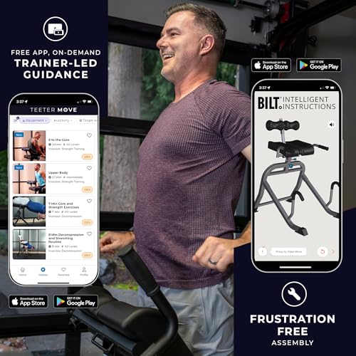 Image of Teeter DEX II Inversion & Core Training; Decompression Roman Chair Hyperextension Bench for AB, Back, & Core Strength; Commercial-Grade 350lb-Rated Home Exercise Equipment
