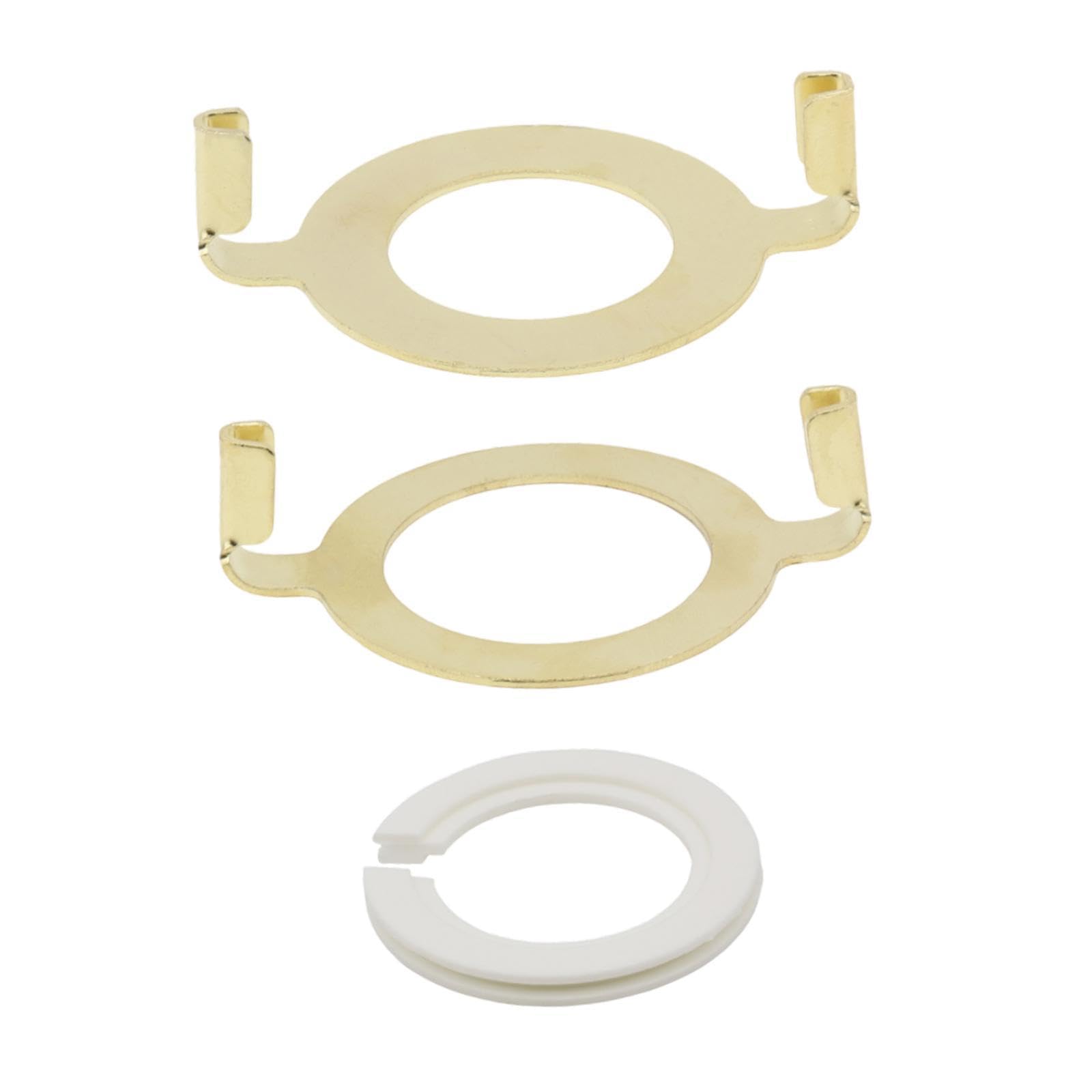 2Pcs E27 Lamp Harp Saddle Adapter Premium and 1 E14 Lamp Shade Reducing Ring Yellow-image-22