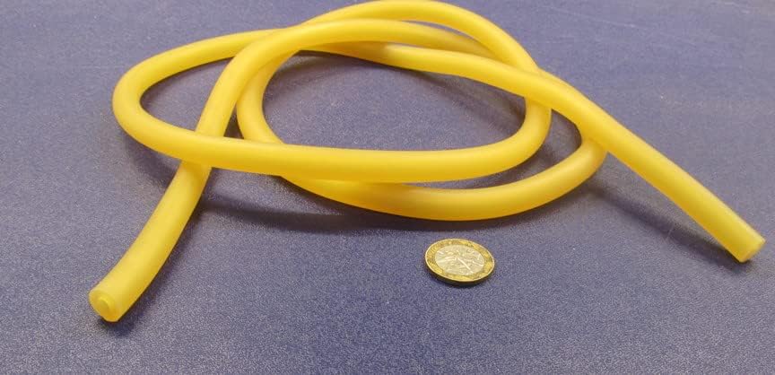 Latex Rubber Round Tubing 40A .437" (7/16") OD x .187" (3/16") ID x 5 Ft. Length 1 Roll