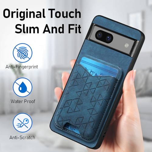 Coque Pixel 7A protection silicone rigide Asuwish FGAZZJ US Bleu