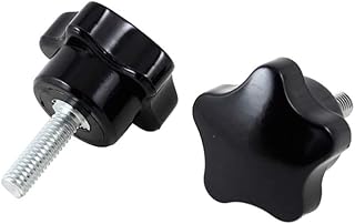ZHENGGUIFANG Durable 30 mm Star Head Dia M6 x 20 mm Male Thread Screw On Type Star Knob 2 Pcs