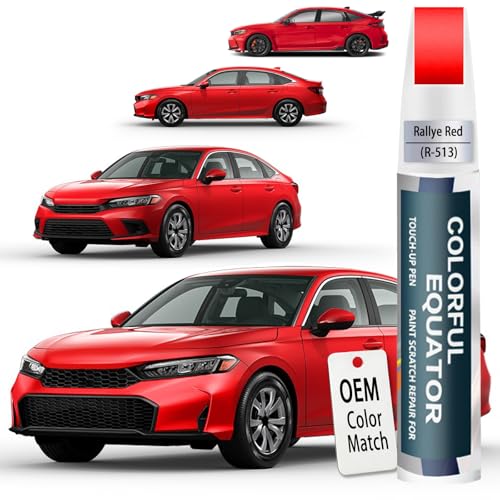Image of Car Touch Up Paint(R-513 Rallye Red) for Honda OEM Color Match | Car Scratch Remover Pen 2-in-1, Automotive Scratch Repair Kit, Quick & Easy Solution to Repair