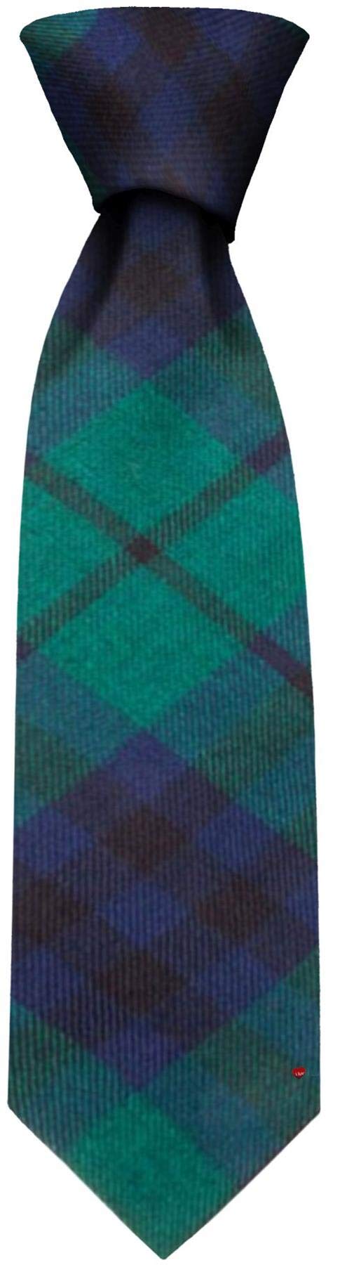 Cravate Marshall Modern Tartan en laine légère fabriquée en Écosse pour homme élégant