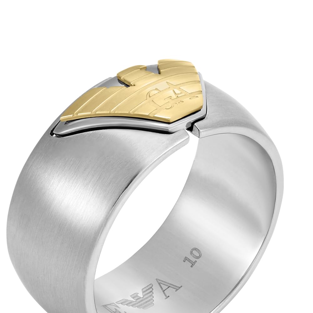 Emporio Armani EGS32540409 - Anello da uomo in acciaio inox multicolore