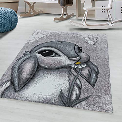 Muratap Vloerkleed Funny Kinderkamer Roze - Laagpolig Tapijt Babykamer, Kinderkamer Jongen, Meisje Sterk en Waterafstotend Kleed - Maat: 230x160 cm - Afbeelding 7