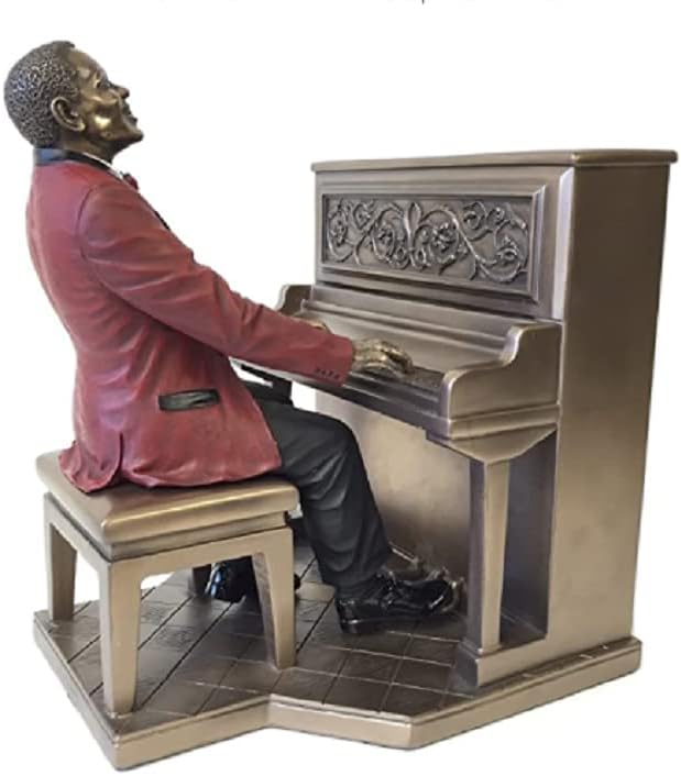 Inicorn Studios Jazz Band - Pianist (red Suit), L 8 1/4", W 7 1/8", H 9"