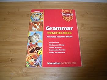 Paperback MacMillan Treasures Grammar Practice Book Annotated Teacher's Edition Grade 1 Book