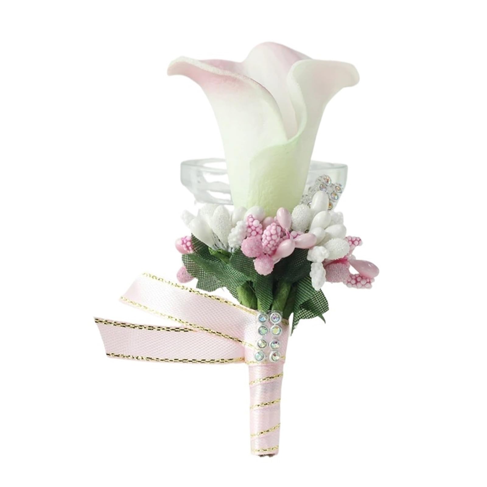 Wedding boutonniere Boutonniere Wedding Corsage Pins Groom Buttonhole(Pink)