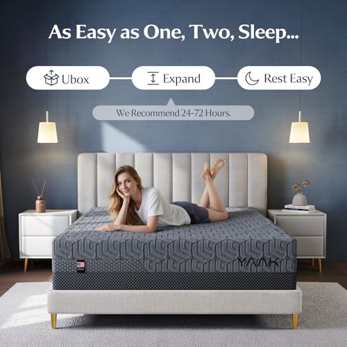 Yaak 14 Inch Queen Cooling Memory Foam Mattress, Medium Firm, Made in USA - image 8
