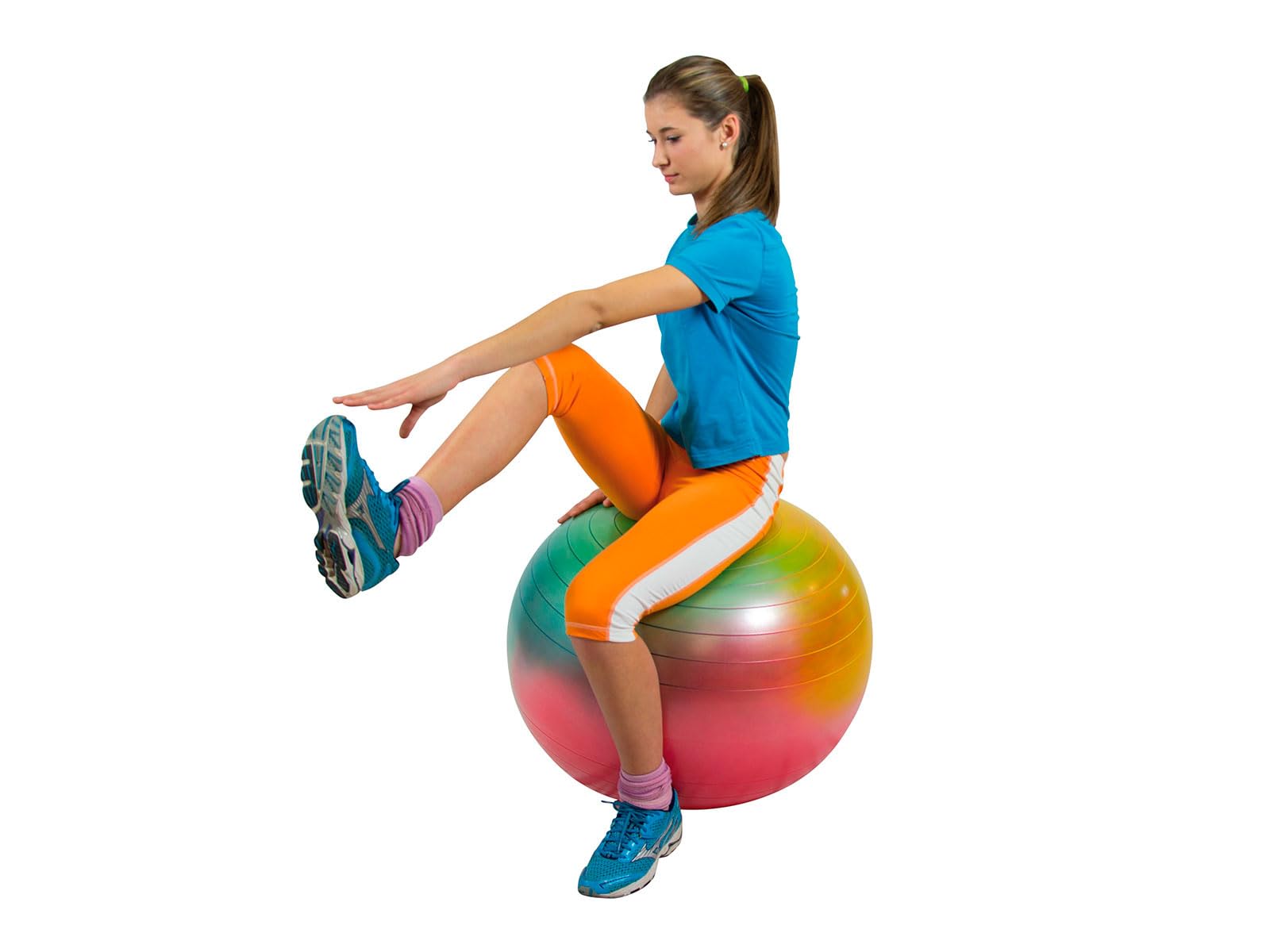 GYMNIC Arte Palla da ginnastica multicolore per fitness max Ø 65 cm, fisioterapia e riabilitazione, ideale per esercizi posturali e come seduta dinamica, dispositivo medico classe I