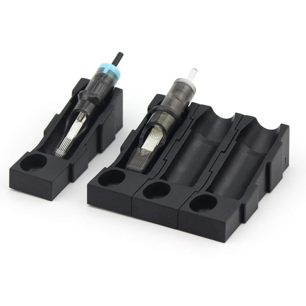Assemble Tattoo Cartridge Needle Tray with Ink Holder 48pcs (Bk)