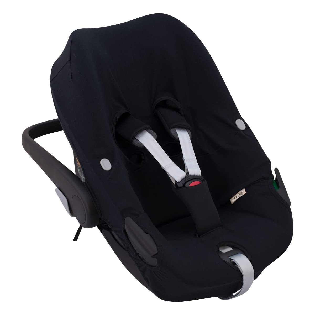 JYOKO Kids Funda de algodón para Silla de Coche Compatible con Maxi Cosi Pebble 360 Y FamilyFix 360 (Black Series)