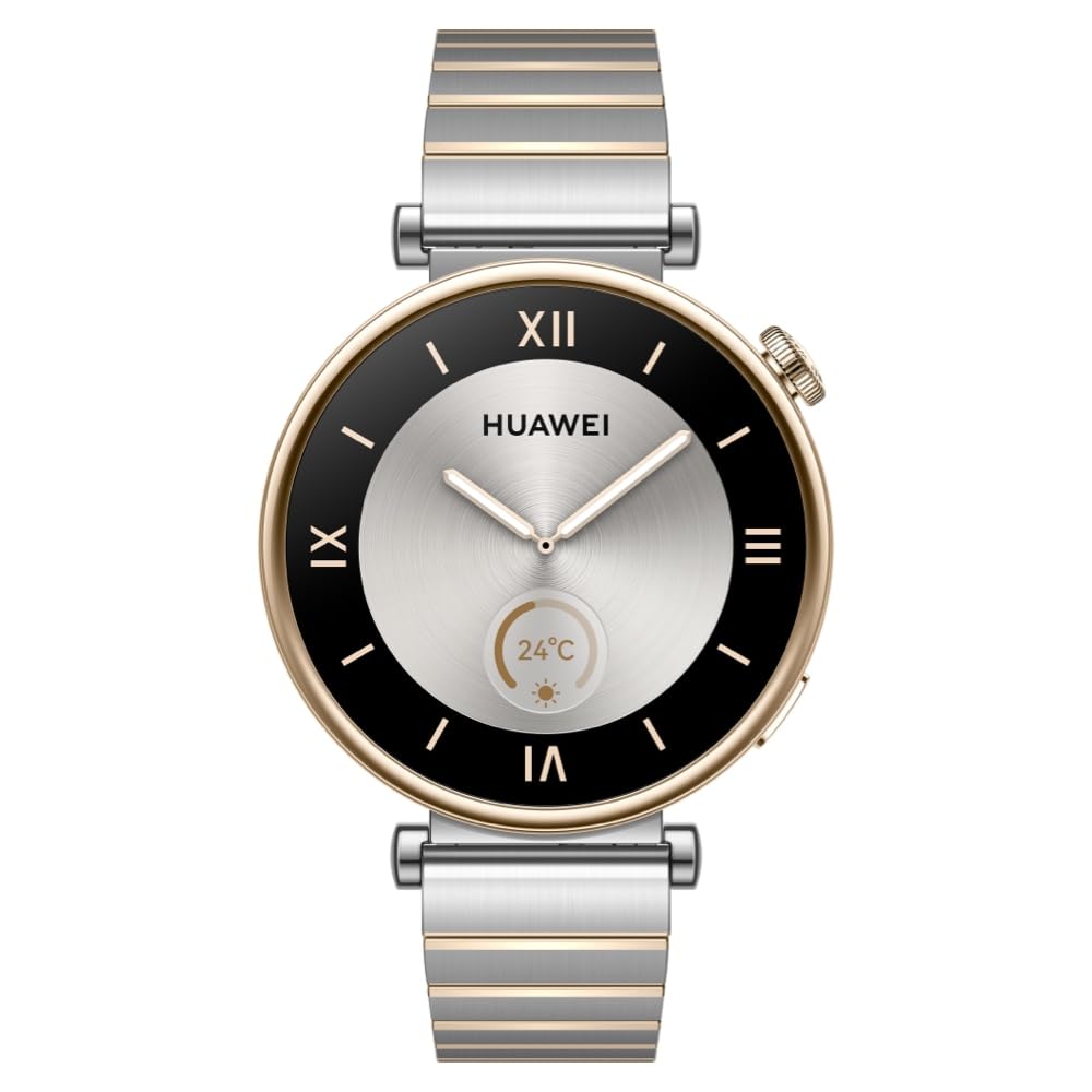 HUAWEI Watch GT 4 41 mm Smartwatch, Do 7 dni pracy na baterii, Kompatybilny z Androidem i iOS, Zarządzanie kaloriami, Monitor pracy serca, SpO2, GPS, Sport, Srebrny [PL Version]