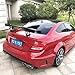 C Class W204 C63 Coupe Carbon Fiber Black Series Trunk Spoiler Rear Wing Fit Compatible with C63 Spoilers C63 2/4 Door 2007-2014(W204 4Door)