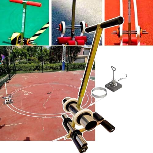 Hand-Push Basketballplatz-Markierungsset mit Bandrolle für Bodenmarkierungen auf Einfahrt, Asphalt, Beton und Sportoberflächen, einfach zu bedienen und langlebiges Design