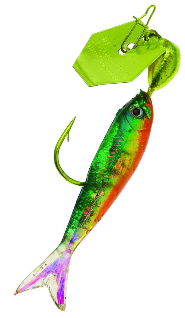 Z-Man Flashback Mini Chatterbait, Chartreuse/Fire Tiger, 1/8-Ounce โ image 1