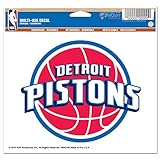 WinCraft NBA Detroit Pistons Multi-Use Colored Decal, 5' x 6'