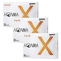 Amazon.co.jp: 【3ダースセット】本間ゴルフ HONMA TW-X ボール 2024年