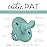Ryan & Rose Cutie PAT Pacifier Teether (Flat, Seaglass)