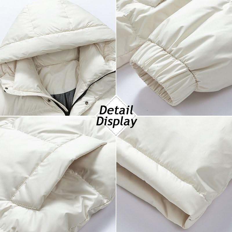 Outdoors Down Jacket Mid-length Skiing Mountaineering Couple Down-filled Coat Winter