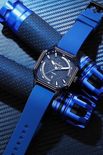 Image of Daniel Hechter Paris Rivoli Collection Modern Analog Watch for Men with Octagon Dial and Silicon Band-DHM1003